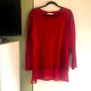 Fooler sweater blouse
